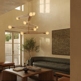 Tala Sycamore 5-Tier Chandelier in Dusk Pink