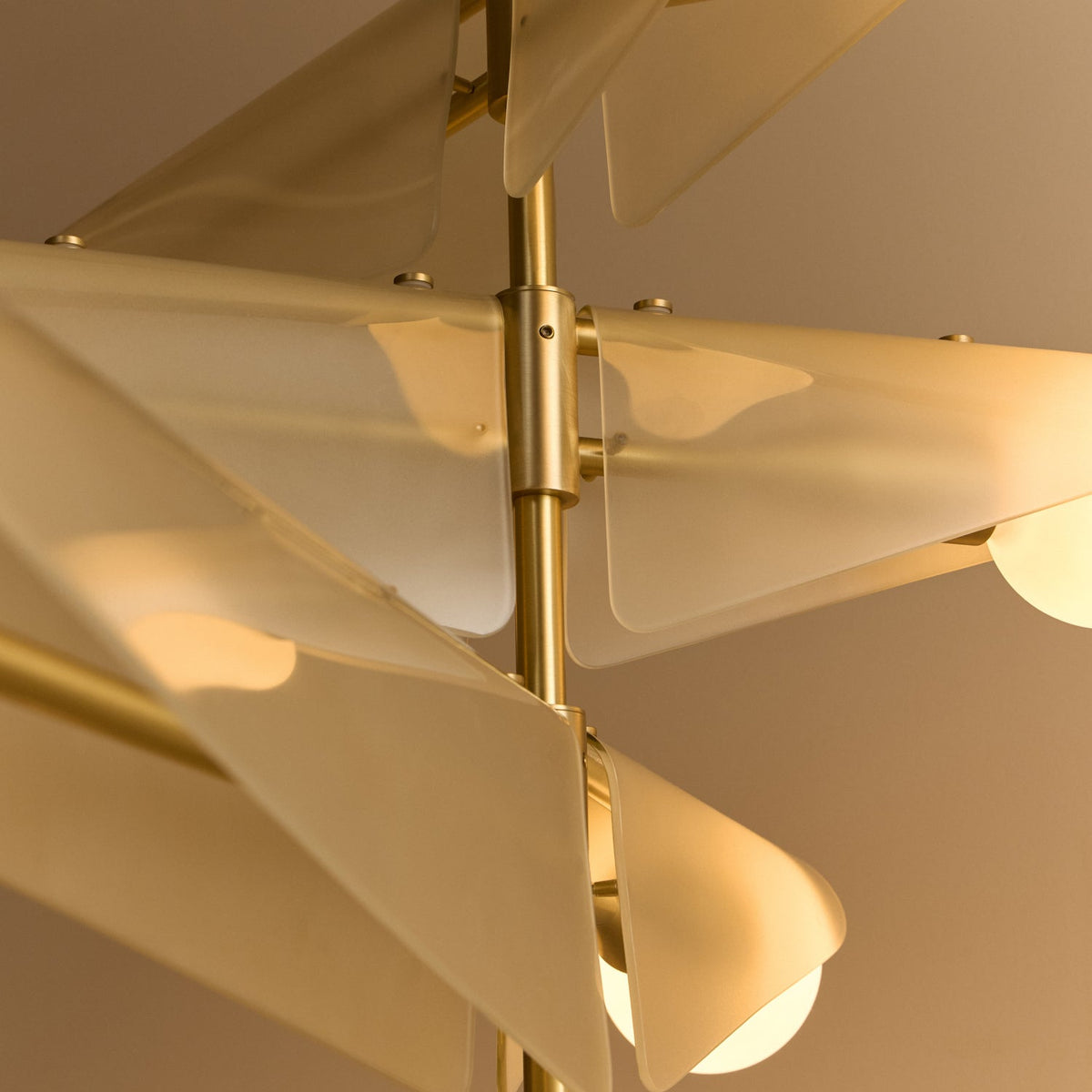 Tala Sycamore 5-Tier Chandelier in Dusk Pink