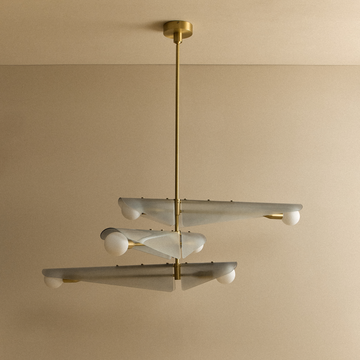 Tala Sycamore Chandelier 3 Tiers in Dawn Grey
