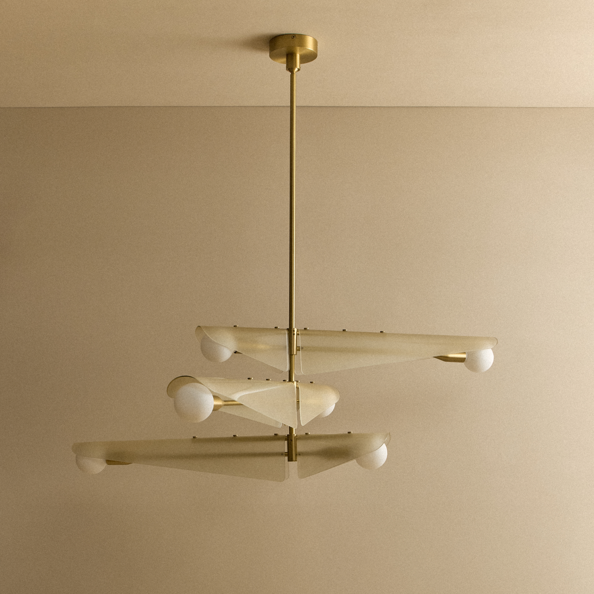 Tala Sycamore Chandelier 3 Tiers in Dusk Pink