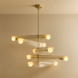 Tala Sycamore 5-Tier Chandelier in Dusk Pink
