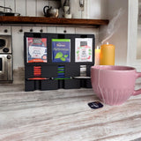 Filamora Studios Modern Tea Organiser 3 Slot Dispenser Storage