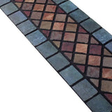 Nicoman Eco-Friendly Rubber Step Mat Blue Border - 75cm x 25cm