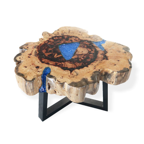 Yorkshire Bonsai Tamarind Resin Coffee Table - Sky Blue