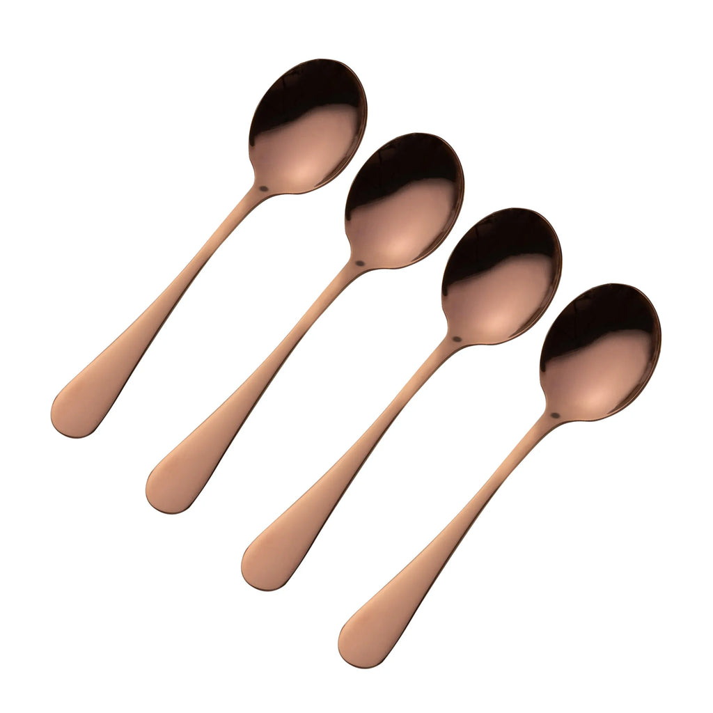 Viners Select Stainless Steel Copper Tea Spoon Set Giftbox , 4pcs