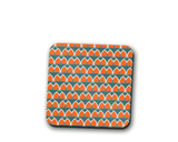Shadowbright Teal and Geometric Arches Design Coaster, 9cm x 9cm