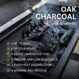 Globaltic Oak Lumpwood Charcoal - 10kg