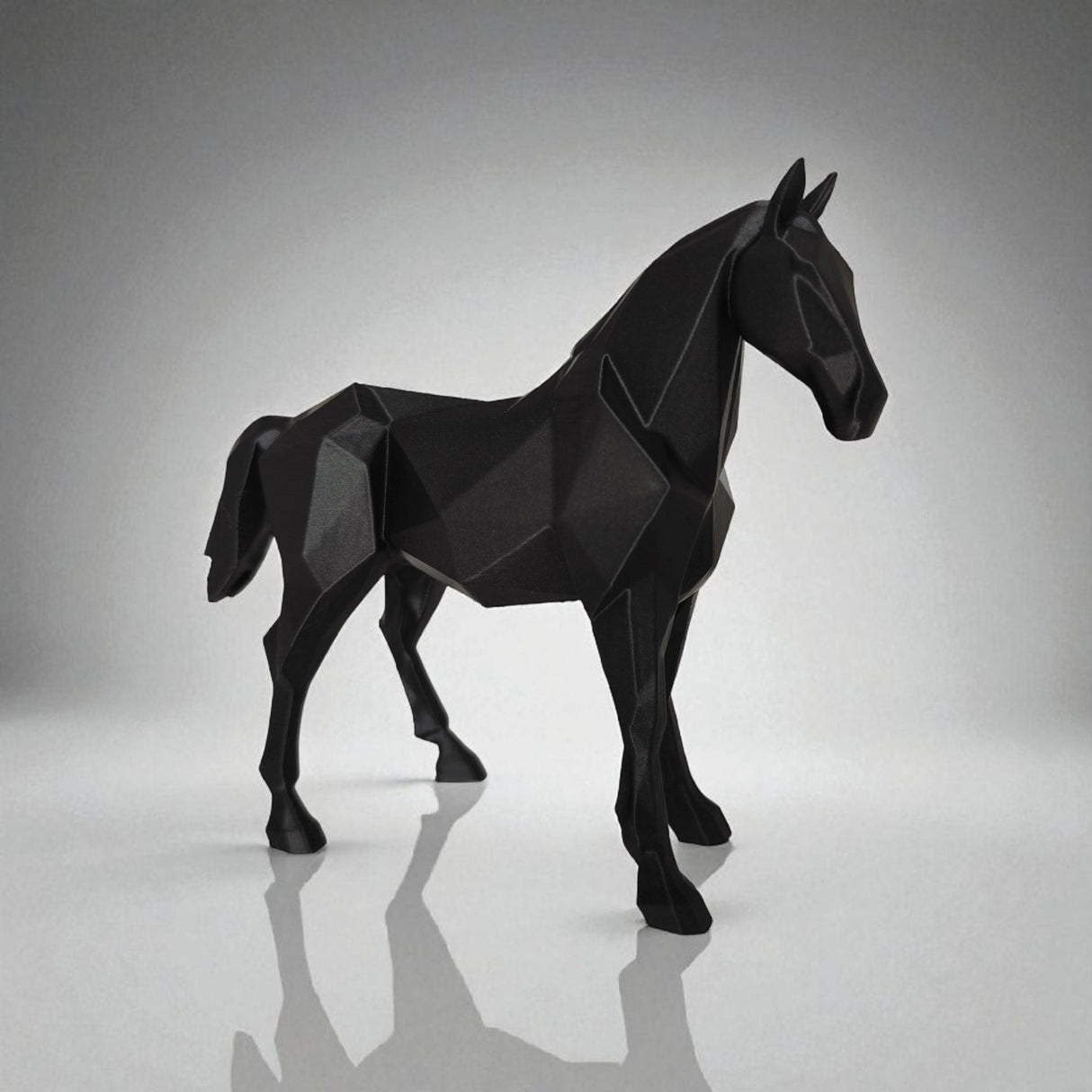 Filamora Studios Low Poly Stallion Statue