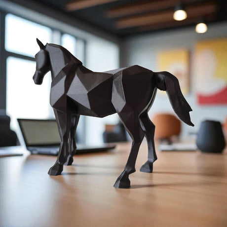 Filamora Studios Low Poly Stallion Statue