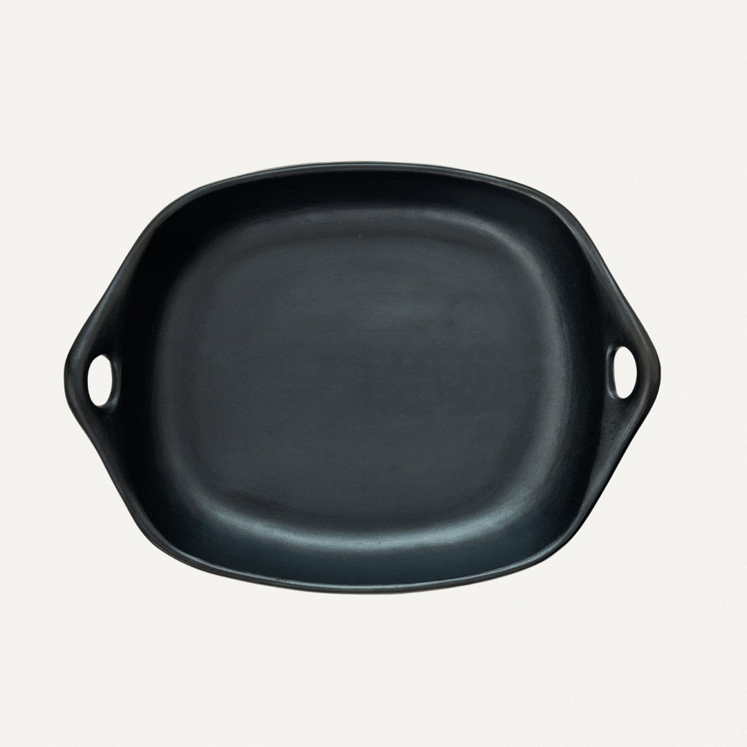 CasaLatina Chamba Black Clay Gratin Dish