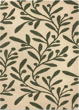 Cream Wool Rug Floral Design | The Rugs