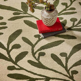 Cream Wool Rug Floral Design | The Rugs