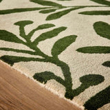 Cream Wool Rug Floral Design | The Rugs