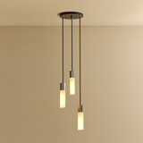 Tala Basalt Triple Pendant in Stainless Steel