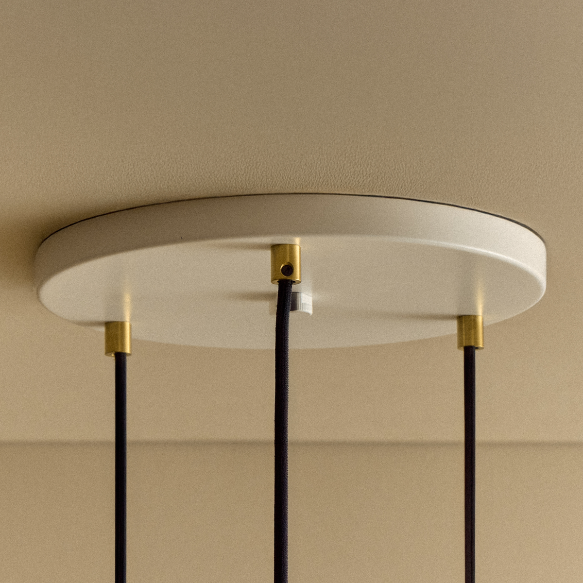 Tala Triple Pendant Light in Brass with Sphere IV Bulbs