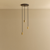 Tala Triple Pendant in Brass