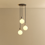 Tala Triple Pendant in Graphite with Sphere IV
