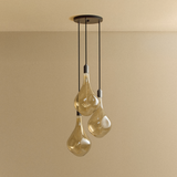 Tala Triple Pendant in Graphite Voronoi III