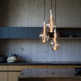 Tala Triple Pendant in Stainless Steel Voronoi III
