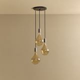 Tala Triple Pendant in Stainless Steel with Voronoi II