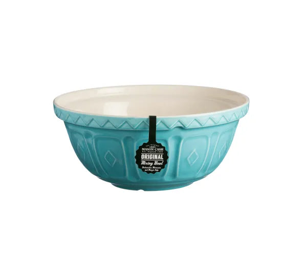 Mason Cash Colour Mix Earthenware Turquoise Mixing Bowl S12, 29cm