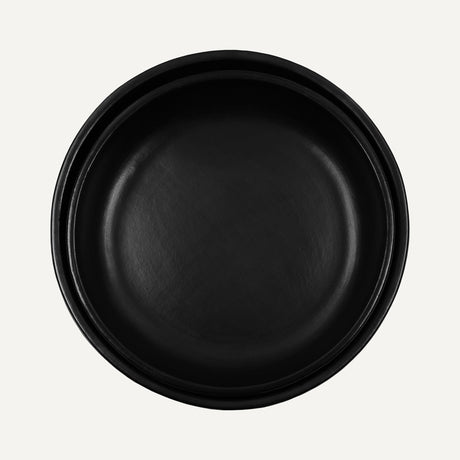 CasaLatina Chamba Black Clay Round Serving Platter