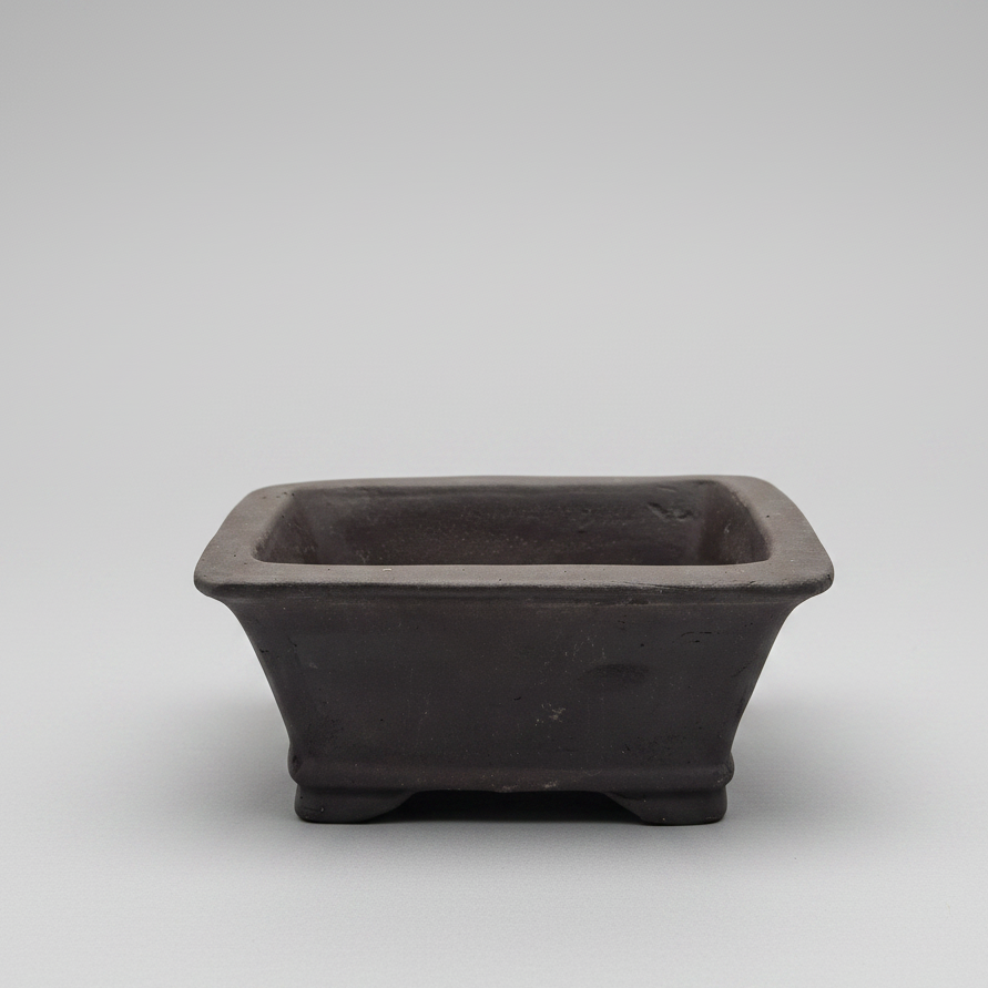 Yorkshire Bonsai Unglazed Rectangular Bonsai Pot Ceramic - 16cm