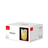 Bormioli Rocco Graphics Long Glasses - 450ml - Set of 6