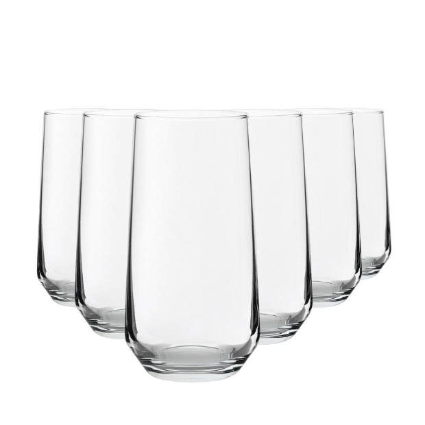 Glassware UK Allegra Long Drink Glasses 470ml - Set of 6
