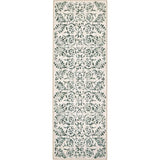 Eco‑Washable Beige & Green Floral Rug | The Rugs
