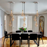 Tala Voronoi III Pendant Light in Brass - Set of 3