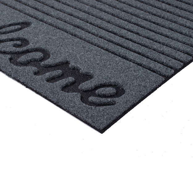 Nicoman Eco-Friendly "Welcome" Door Mat - Dark Grey