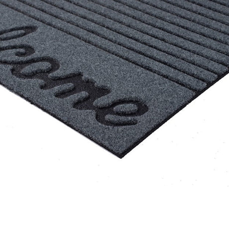 Nicoman Eco-Friendly "Welcome" Door Mat - Dark Grey