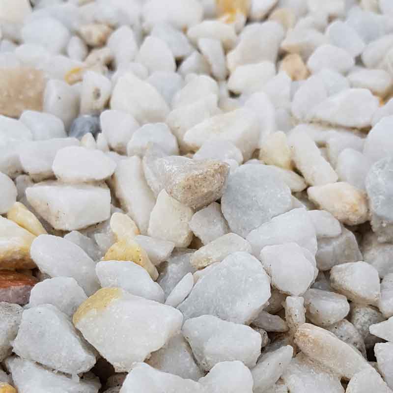 Dandy's Polar White Marble Chippings Bulk Bag