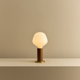 Tala Knuckle Table Lamp in Walnut with Enno Bulb