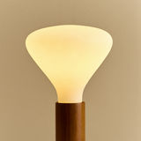 Tala Knuckle Table Lamp in Walnut with Noma Bulb