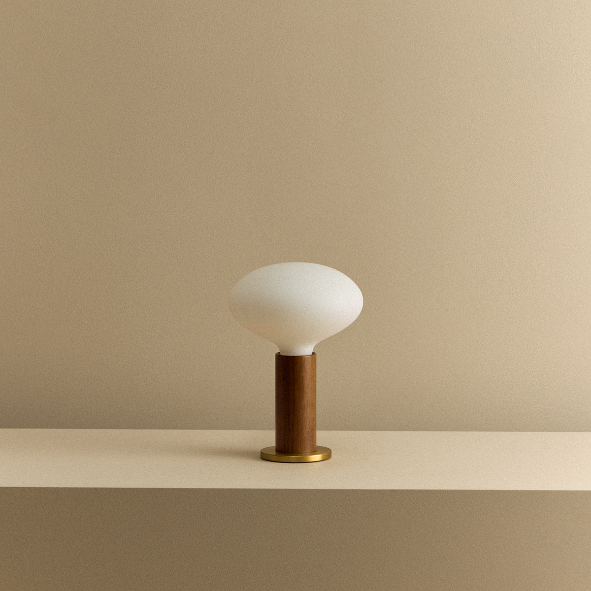 Tala Knuckle Table Lamp in Walnut Oval Dim to Warm