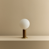 Tala Knuckle Table Lamp Walnut + Sphere IV