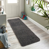 Washable Charcoal Shaggy Rug