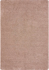 Washable Nude Pink Shaggy Rug - 100% polypropylene