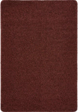 Washable Ox Red Shaggy Rug