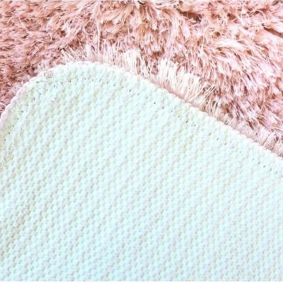 Soft Washable Pink Shaggy Rug SA-07 by The Rugs