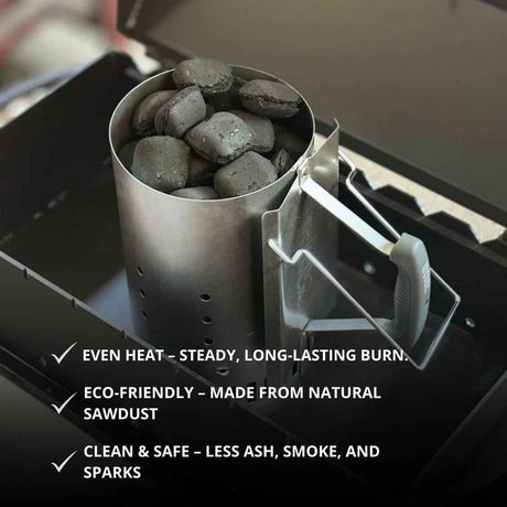 Globaltic Grilly Charcoal Briquettes - 3kg