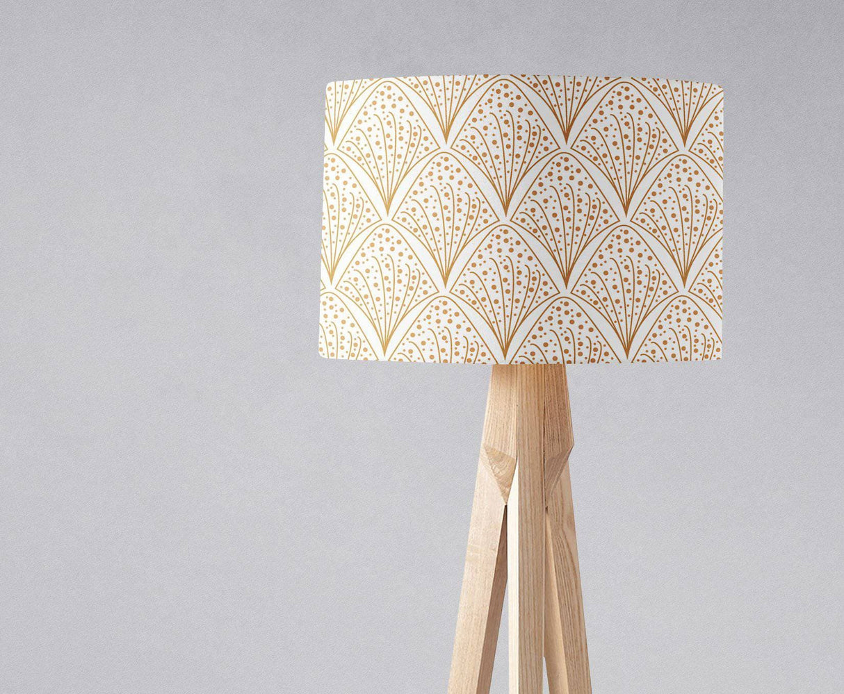 Shadowbright White and Gold Contemporary Lampshade