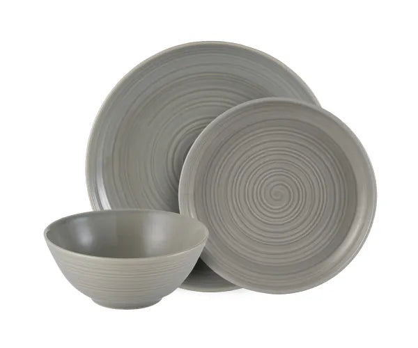 Mason Cash William Mason Stoneware Grey Dinner Set M/O 12pcs