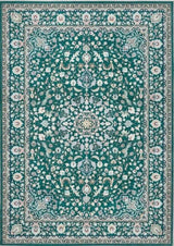 Eco‑Washable Green Rug Medallion Design | The Rugs