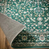 Eco‑Washable Green Rug Medallion Design | The Rugs