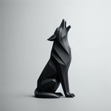 Filamora Studios Low Poly Wolf Sculpture
