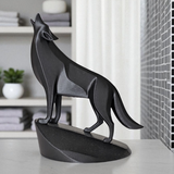 Filamora Studios Minimalist Wolf Sculpture