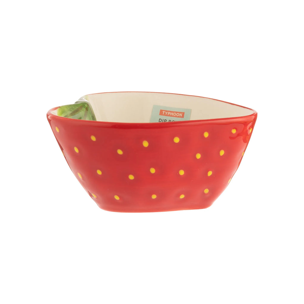 Typhoon World Foods Ceramic Strawberry Bowl, 12cm